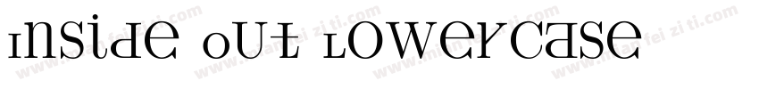 Inside Out Lowercase字体转换